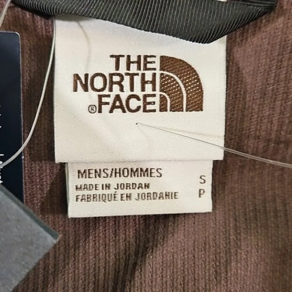 The North Face Men's Size Small Utility Cord‎ Shacket Coal Brown Corduroy NWT